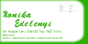 monika edelenyi business card